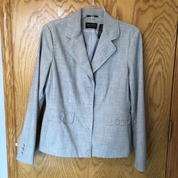 Axcess Jackets & Blazers - axcess A Liz Claiborne Company - Gray Blazer Jacket